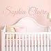 Fancy Cursive Single Personalized Custom Name Vinyl Wall Art Decal Sticker 36" W, Girl Name Decal, Girls Name, Nursery Name, Girls Name Decor, Girls Bedroom Decor, PLUS FREE 12" WHITE HELLO DOOR DECAL