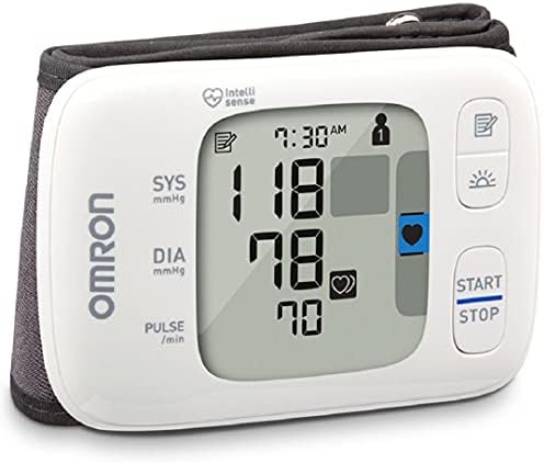 OMRON Gold Blood Pressure Monitor, Portable Wireless Wrist Monitor, Digital Bluetooth Blood Pressure Machine, Stores Up To 200 Readings for Two Users (100 readings each)