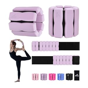 Wrist Ankle Weights for Women Men, Leg Arm Wrist Weights Bangles 1lb*2 1.5lb*2 2lb*2Wearable Weights Pilates Weighted Bracelet for Strength Training Walking Swimming Exercises Yoga Physical Therapy