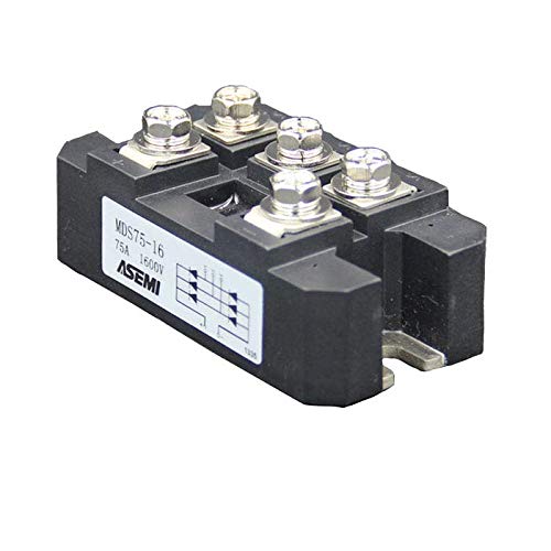(Pack of 1pcs) MDS75-16 ASEMI Three Phase Rectifier Module 75a 1600v for Industrical Equipment