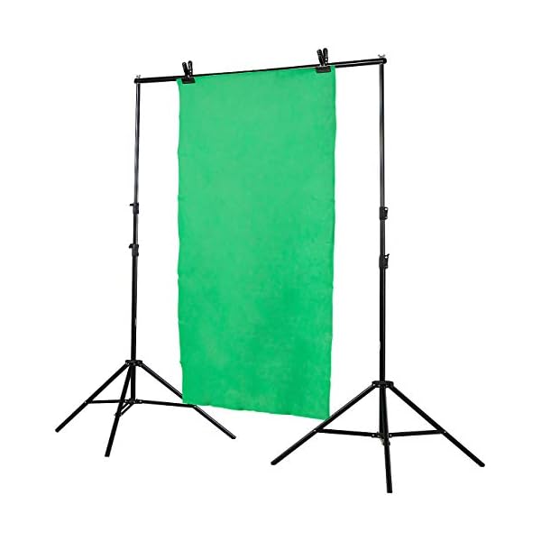 Somikon Greenscreen: Höhenverstellbares Fotohintergrund-System (Fotohintergrundsystem)