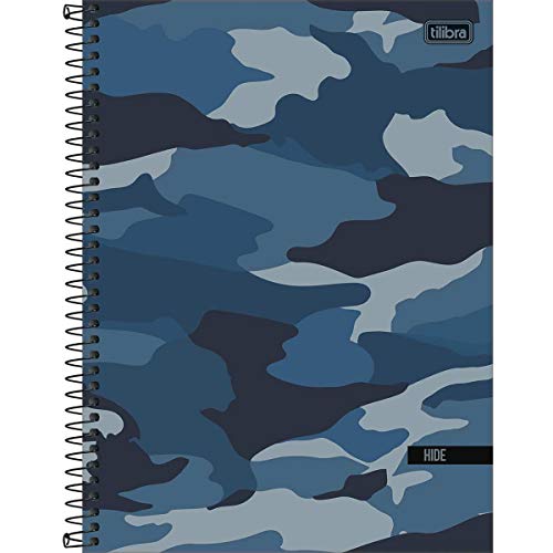 Caderno 10 Matérias Capa Dura, Pacote com 4 Unidades, Capas Sortidas, 160 Folhas, Tilibra