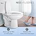 LUXE Bidet NEO 185 Plus - Dual Nozzle, Non-Electric Bidet Attachment for Toilet Seat, Patented Slide-In Install, 360° Self-Clean, EZ-Lift to Clean, Feminine & Rear Wash (Chrome)