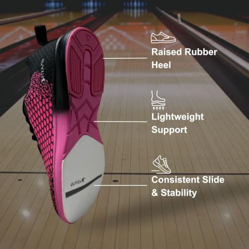 Image of Pyramid Women's Path Lite Seamless Mesh Bowling Shoes - Lightweight Seamless Design, Athletic Fit, Breathable Knit Upper, Universal Slide Soles
