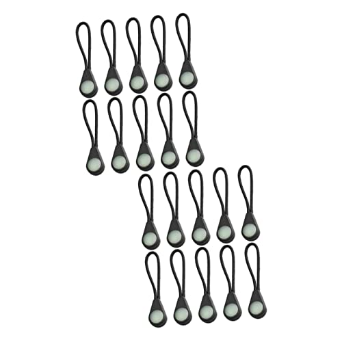 BESPORTBLE Mochila 20 Peças Zíper Luminoso Acessórios Para Mochila Laços De Zíper De Metal Fixador D