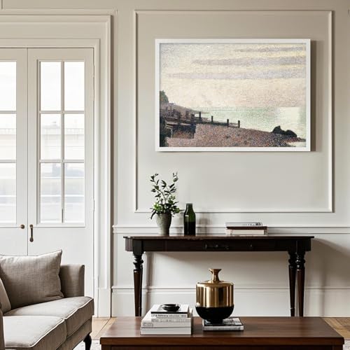 EGOFINE 50x70cm Frame,100% Solid Wood Frame, 500x700mm Picture Frame Matted for A2, Large 20x28 inch Photo Frame with Acrylic Glasss Wall Mount Frames, white - Image 3