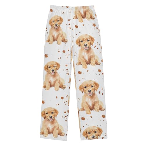 Ginger Puppy Boys Pants Boys Athletic Pants Long Pant for Boywith Pockets Wide-Leg Size 6-14Y