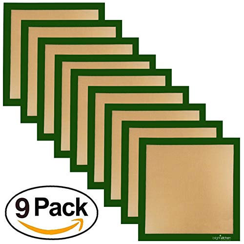 9 Silicone Ultra 14 X 14 Food Dehydrator & Baking Sheets Premium Compatible With Excalibur 5 & 9 Tray Dehydrating Fruit Rollups Crackers9-Pack product thumbnail 5