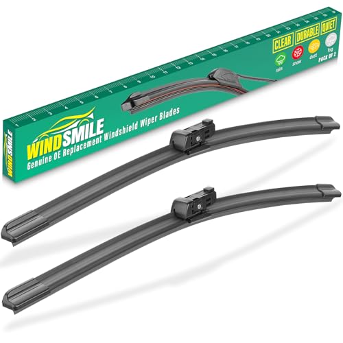 Image of 24 inch 20 inch Windshield Wiper Blades Replacement for Audi Q3 2015-2025,A4 S4 Q5 SQ5 2009-2025,A5 S5 RS5 2008-2025,Audi A6 2020-2024,Volvo XC40 XC90,Porsche Macan Premium Wiper Blade(Pack of 2)