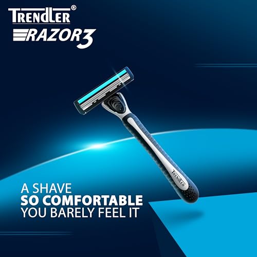 Image of Razor for Men - 1 Handle + 22 Cartridges | 3 Blade Shaving Razor | Precision Cut, Smooth Glide, Long-Lasting Blades | Value Pack (22 Cartridges)