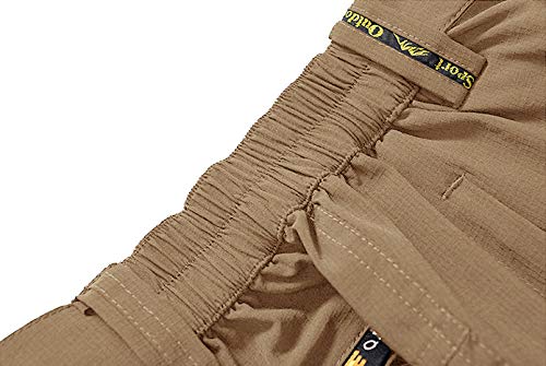 TBMPOY calça masculina para caminhada, caminhada, ciclismo, secagem rápida, leve, à prova d'água, S