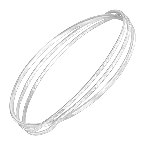 Silpada 'Interlace' Cut-Out Bangle Bracelet in Sterling Silver, 6.75