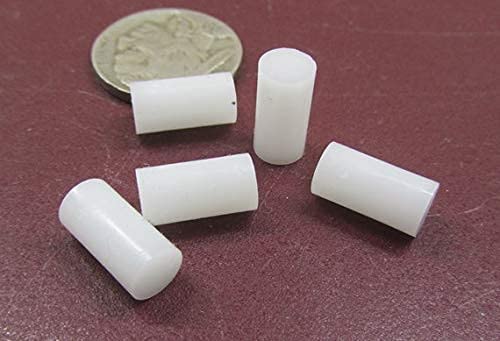 Delrin Acetal POM Dowel Pin 1/4" Diameter x 1/2" Length 150 Pcs
