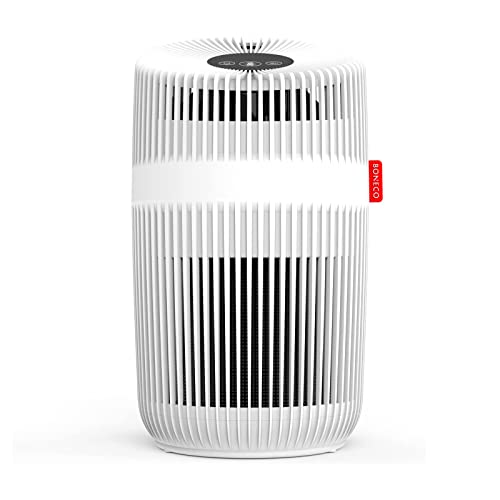 Boneco P230 Air Purifier, Triple Action Purification, Removes Pollen, Smoke and Fine Dust, 360° Pre-Filter with HEPA Filtration, Ionizer and UV-C light, for Rooms up to 45m² – White
