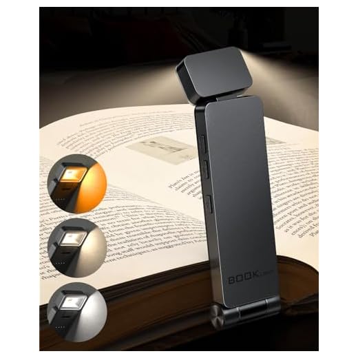 Tyreses Luce per Lettura Libri a Letto, Lampada da Lettura a LED Portatile con Clip, Ricaricabile USB, 3 Colori e 3 Luminosità Regolabili in Continuo, Regalo per Bambini e Amanti Della Lettura