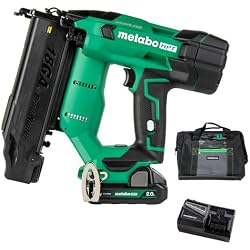 Metabo HPT 18 Gauge Brushless Cordless Brad Nailer Kit, NT1850DFT | 2.0Ah Lithium Ion Battery Included, Drives 5/8 to 2 Inch Nails, Compact Design, MultiVolt Compatible
