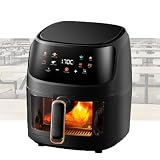 YIGECHENXIN Casa frigorifera elettrica da 8 Litri Multifunzionale a Grande capacità da Olio con Vetro Trasparente Adatto a Pane, Griglie e Barbecue