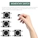 WEKADRIN 100pcs Momentary Tactile Push Button Switches Circuit Replacement Micro Momentary Button for Industrial Electrical Controls and Indicators