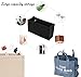 Lckaey purse insert insert for marc jacobs large tote bag tote bag insert organizer 2042black-L