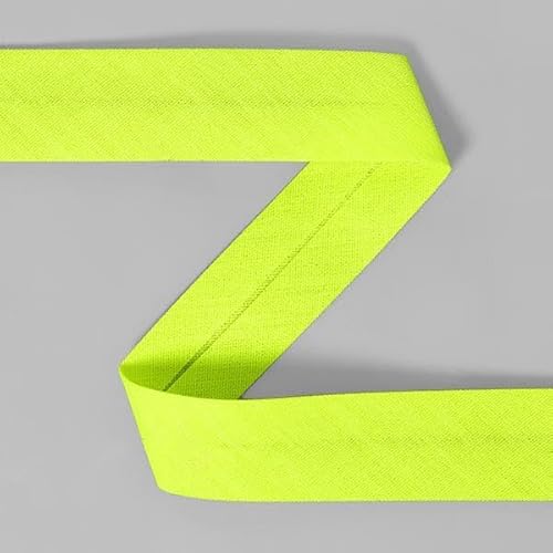 Zierstoff Einfach Nähen Neon Schrägband Neongelb 3 Meter