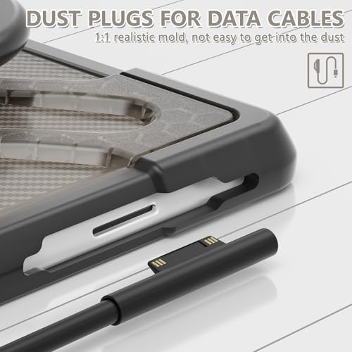 Coque Surface Pro 7 antichoc avec béquille rotative 360 degrés marron