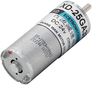 Davitu DC Motor - 12v24v Micro DC Deceleration Electric Machine 5W Slow Forward and Reverse Gear Small Motor 25 Low Speed Speed Control Motor IE 2 - (Speed(RPM): 30 Rpm, Voltage(V): 12V)