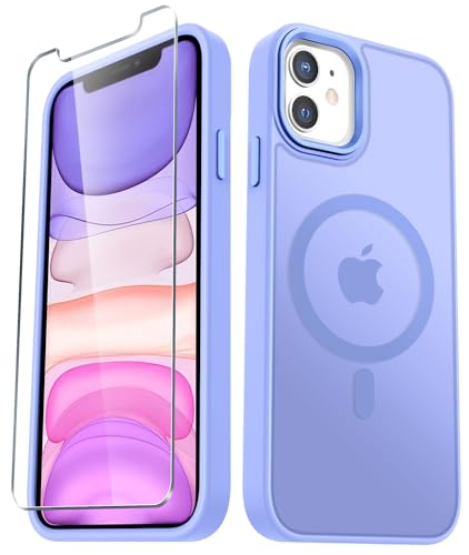 Image of for iPhone 12 Pro /iPhone 12 Case, Matte Magnetic Case, Lavender Purple