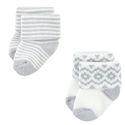 Image of Hudson Baby Baby 8-pack Cotton Rich Newborn and Terry Socks