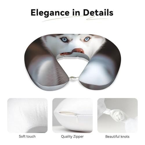 Almohada de viaje espuma viscoelástica 30 cm cómodo miniatura 4