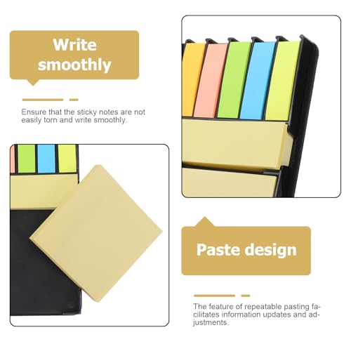 Bloc-notes adhésif avec distributeur Gadpiparty en papier vierge pour le bureau