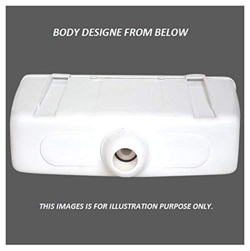 Shri ji Toilet Flush Tank Slim and Stylish Single Flush Tank Flushing Cistern 10 Liters Capacity PVC (Antique Quality-White) (Pack of 1) 4