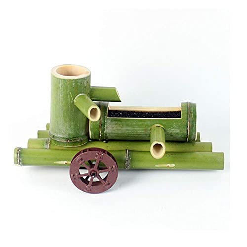 Garden Decoration,Indoor Outdoor Sculpture,Bamboo Water Fountain with Pump,for Garden Patio Deck Porch,Bamboo Water Feature,Garden Decorative Statue (A 40cm) (A 25cm)