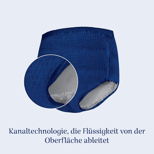 Amazon Basic Care Man Pants Plus Large – 40 Stück (4 Packungen à 10 Stück), Blau