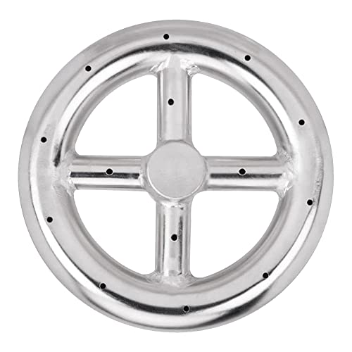 Clyictz 1 anillo quemador para fogata de gas natural y propano, quemador de hoguera para interior y exterior, redondo, acero inoxidable