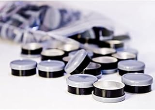 20MM / 13MM Dual/Single Tone Flip Top Seals[Caps] (20MM, Charcol-Black, 100)