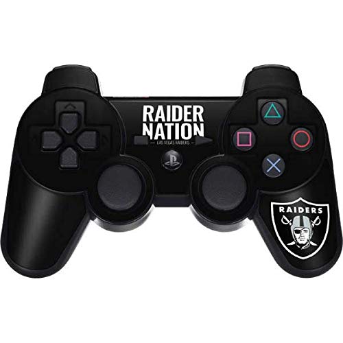 Skinit Decal Gaming Skin Compatible with PS3 Dual Shock Wireless Controller - Officially Licensed NFL Las Vegas Raiders Team Motto Design