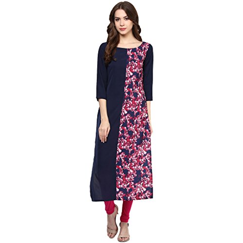 Image of ZIYAA Women's Straight Crepe Kurta
