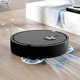 3-in-1 Self-Emptying Robot Vacuum and Mop, Auto Mop & Vacuum for Hardwood Floors & Carpets, Handles Pet Hair (Black)