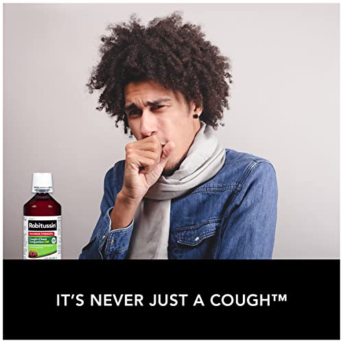 Robitussin Maximum Strength Cough + Chest Congestion Dm And Maximum Strength Nighttime Cough Dm, Cough Medicine For Adults, Berry Flavor - 4 Fl Oz Bottles (Pack Of 2) #TOP1