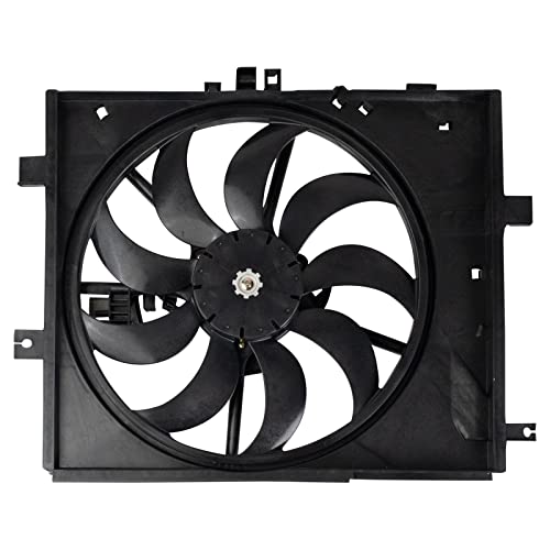 TRQ Radiator Cooling Fan Assembly Compatible with 2013-2019 Nissan Versa NI3115143