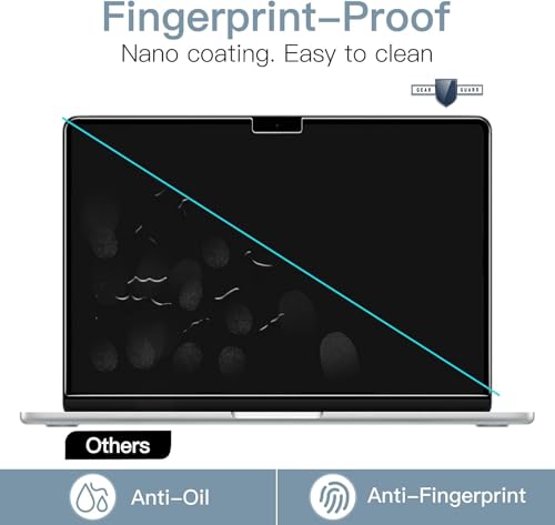 Image of Gear Guard Screen Protector for 2026-2022 MacBook Air 13.6 inch (Model A3449 A3240 A3113 A2681), MacBook Air Laptop with M5 M4 M3 M2 chip 13.6 inch, 9H Hardness , Bubble Free, Anti Fingerprint, Ultra HD [Not A Tempered Glass]