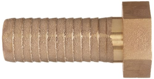 Dixon Bls43 Brass Hose Fitting, Long Shank Coupling, 1-1/2" Npsm Female X 1-1/2" Hose Id Barbed #TOP1