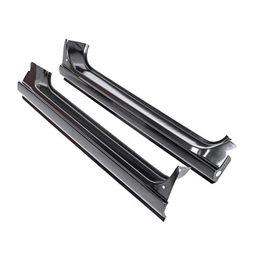 Ecotric Full Rocker Panels Compatible With 1967-1972 Chevy Chevrolet Gmc C10 Truck W/Inner Patch Panels #TOP6