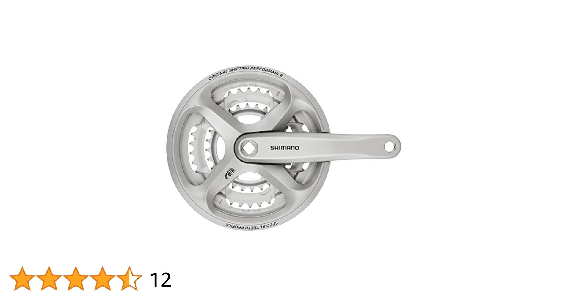 SHIMANO Crank Fitting 48 x 38 x 28 Silver (11) 175 mm Silver