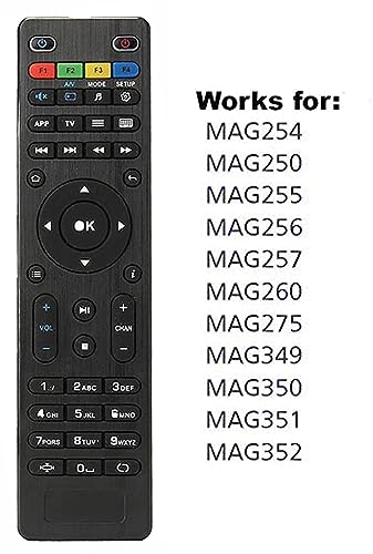 Elekpia Replacement Remote Control For Mag254 Mag250 255/256 / 257/260 / 275/349 / 350/351 / 352 Mag322W1 Mag 322 Ott Tv Box Iptv Set-Top Box thumb #1