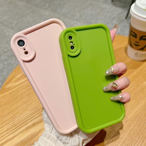 Image of Puxicu Slim Case for iPhone 8 Plus, Enhanced Camera Protection, Shockproof Skin-Friendly Touch Soft Case Cover for iPhone 7 Plus Phone 5.5 inch, Light Pink