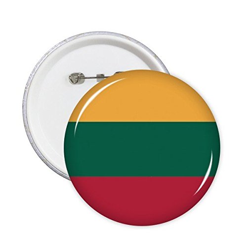 Lituanie drapeau badge épingle rond pays Europe motif bouton XXL pack 5