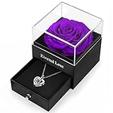 🎁【Regalo romántico para mujeres】Para su amor eterno, la eterna rosa real será un recuerdo único para usted y su novia, esposa, madre, amigas en el Día de San Valentín, Cumpleaños, Día de la Madre, Navidad y Aniversarios.