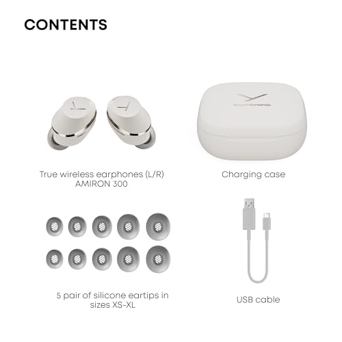 Beyerdynamic Amiron 300 True Wireless Earbuds for Noise Cancelling, Active Noise Cancellation Features, Music Enthusiast