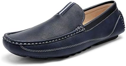Bruno Marc Men's Navy Driving Moccasins Penny Loafers Slip on Loafer Shoes Size 10 BM-Pepe-2